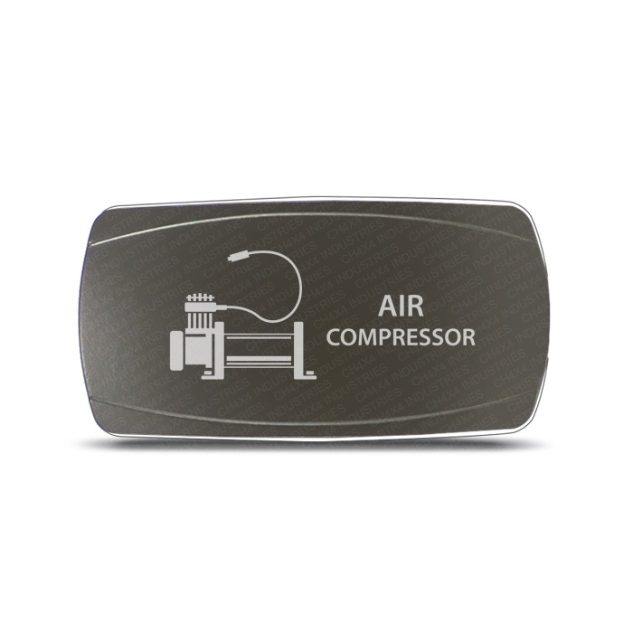 Gray Series Rocker Switch Air Compressor Symbol - Horizontal