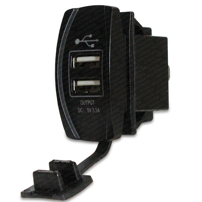 USB Power Socket Rocker Style